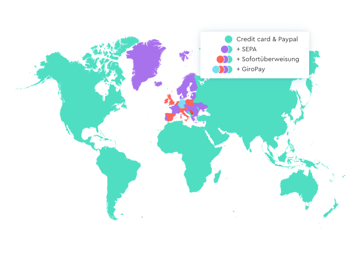 payment worldmap
