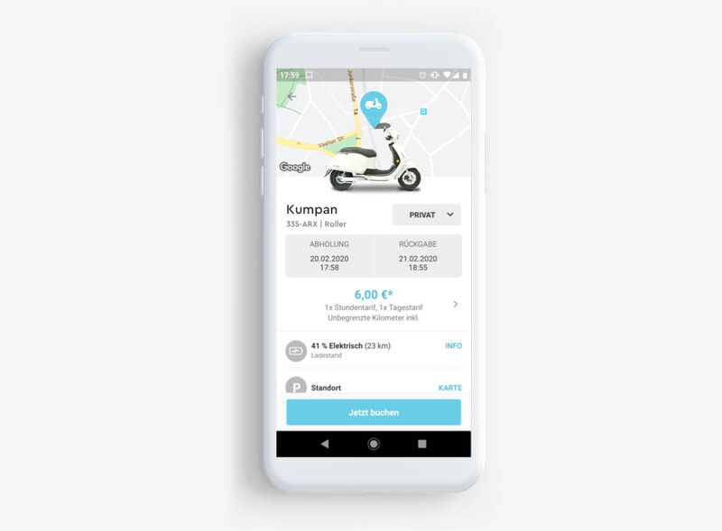 Sit scooter Sharing App