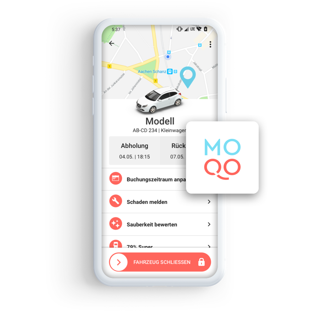 All vehicles available via one app